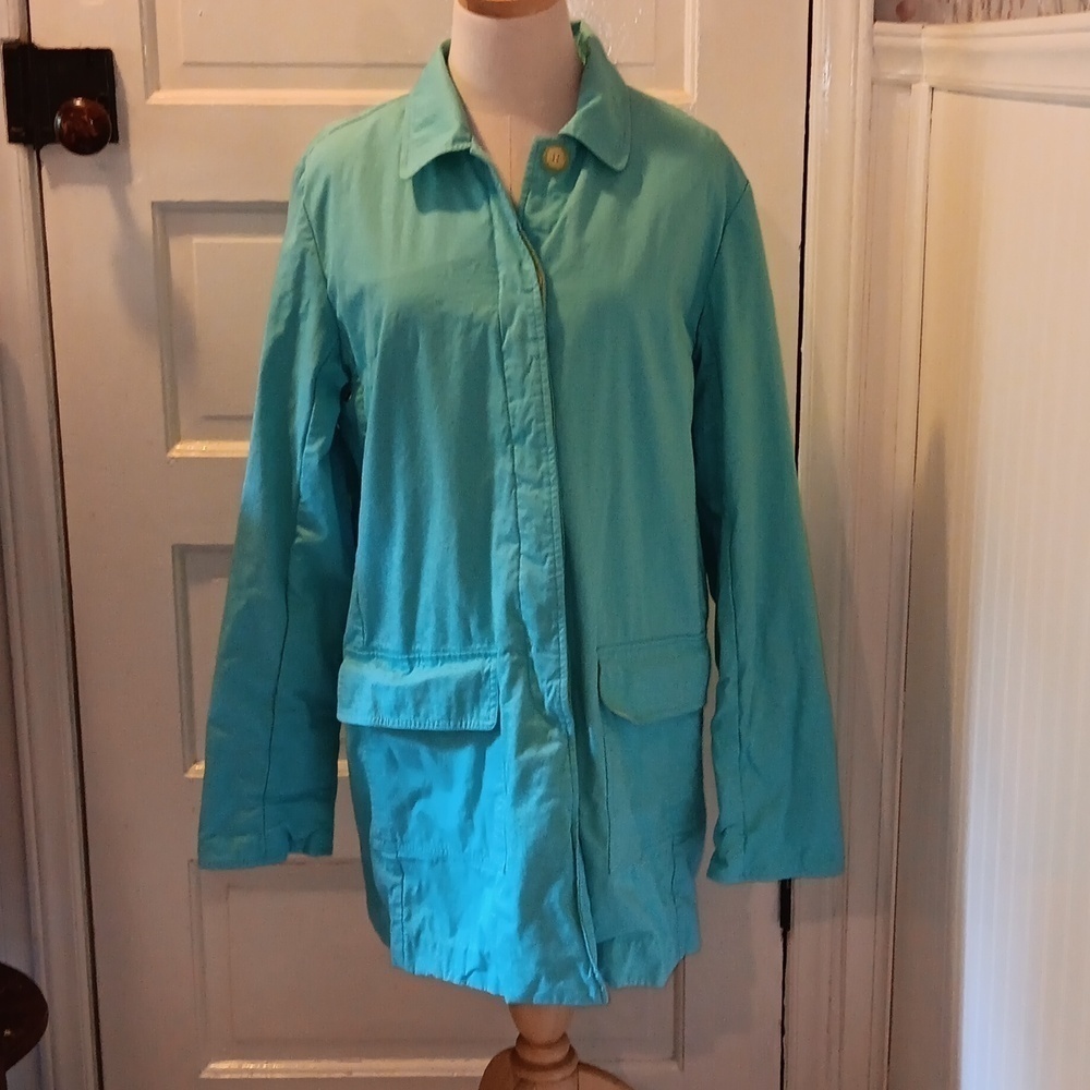 Lilly Pulitzer large palm 🌴 tree lined trench coat